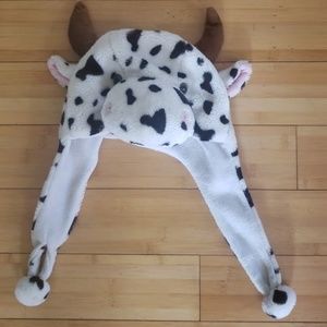 Cow animal character hat